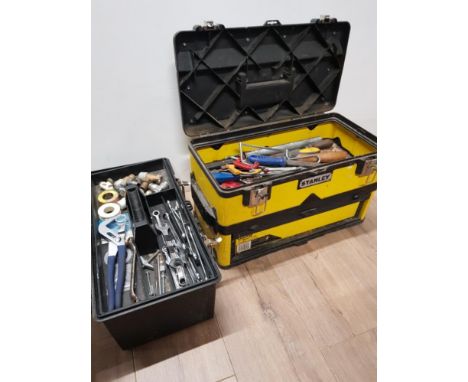 STANLEY TOOL BOX CONTAINING MISCELLANEOUS HAND TOOLS WITH 1 OTHER