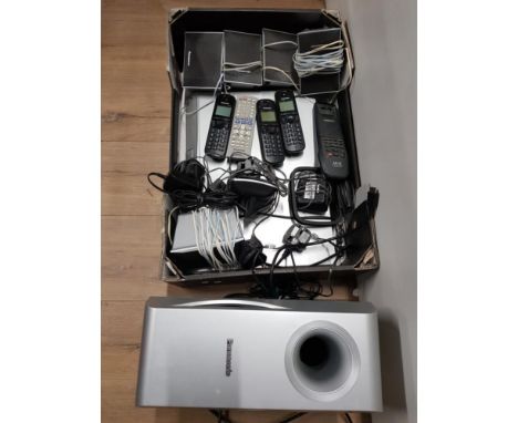 PANASONIC SURROUND SOUND SYSTEM AND PANASONIC TRIO PHONE SET     SAS