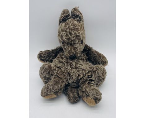 A vintage Merrythought Kangaroo zip-up soft toy, possibly hot water bottle holder