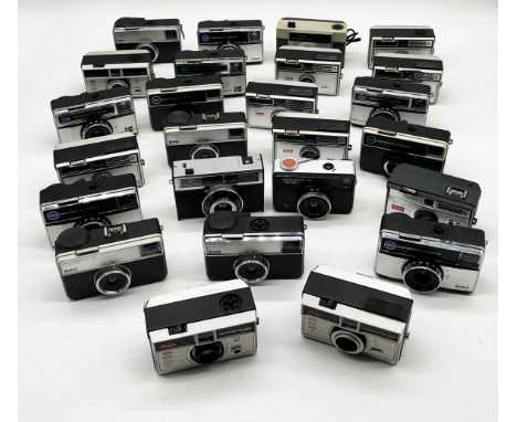 A large collection of mainly Instamatic vintage cameras including Kodak, Afga etc.