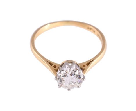 
	
		A DIAMOND SINGLE STONE RING 
		The brilliant cut diamond, estimated to weigh approximately 0.90 carats, in an eight claw