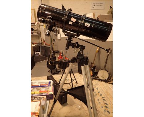 Skywatcher astronomical telescope with tripod and lenses D=/30mm F=/650mm with coated optics ( three lenses in office 4152 ) 