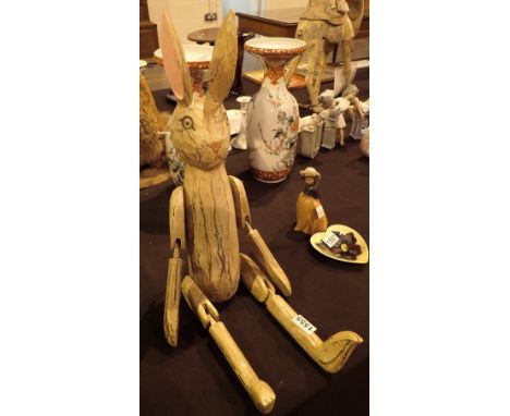 Large wooden shelf rabbit H: 70 cm