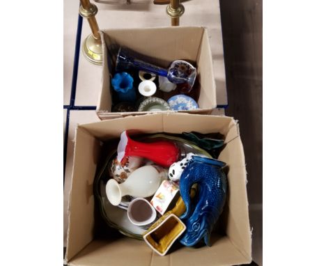 2 BOXES OF ASSORTED WARE INC POOLE DEVON