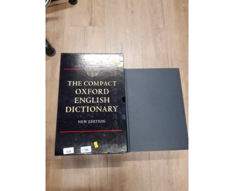 THE COMPACT OXFORD ENGLISH DICTIONARY 2ND EDITION 1991