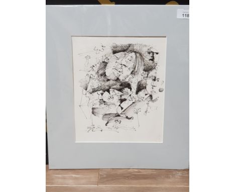 ORIGINAL DRAWING BY ANTONI SULEK FROM THE COLLECTION OF MRS VIVIENNE SANDERSON FORMER ADMINISTRATOR FOR THE BOND GATE GALLERY