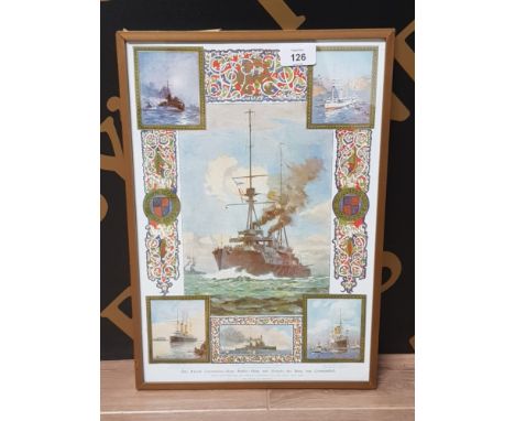 THE FINEST CORONATION YEAR BATTLE = SHIP AND VESSELS THE KING HAS COMMANDED PRINT