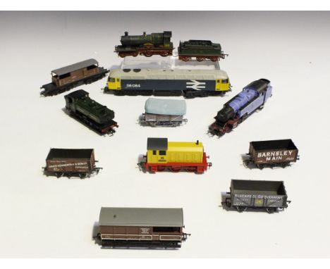 A collection of Bachmann Branch-Line gauge OO items, including a diesel locomotive 56084 in BR livery, a 2-6-4 tank locomotiv