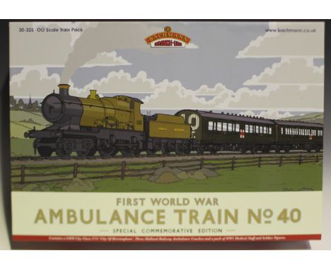 A Bachmann Branch-Line gauge OO No. 30-325 First World War Ambulance Train No. 40, boxed.Buyer’s Premium 29.4% (including VAT