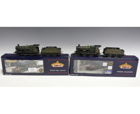 Two Bachmann Branch-Line gauge OO locomotives and tenders, comprising No. 32-300DC Collett goods, late crest, and No. 32-305 