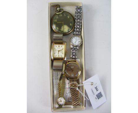 Tissot Visodate Stylist wristwatch, ladies Rotary and Accurist wristwatches, gents Accurist stainless steel wristwatch and Da