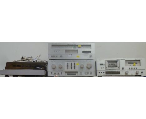 Marantz stereo system comprising of - ST 300L tuner, PM 250 amplifier, TT 3000 cassette deck and TT 4000 turntable  Condition