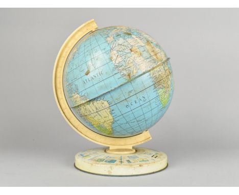A Vintage Childs Tin Plate Globe, 24cms High