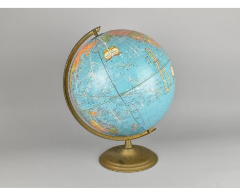 A Mid 20th Century Table Top Globe, The Cram's Imperial World Globe, 40cms High