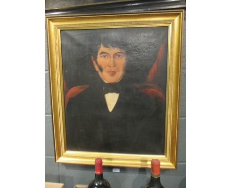 English Provincial School (19th Century) - Portrait of a Gentleman, believed to be David Cox (b.1807) of Standon, Hertfordshi