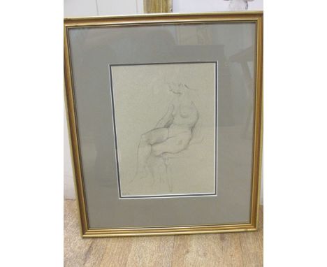 Franklin White (1892-1975), A Portrait of a Seated Lady, oil on paper, signed and dated lower right "F White 1971", 26.5 x 37