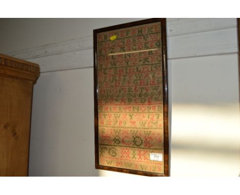 A framed sampler 