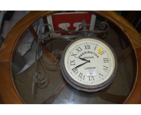 A Paddington Station wall clock