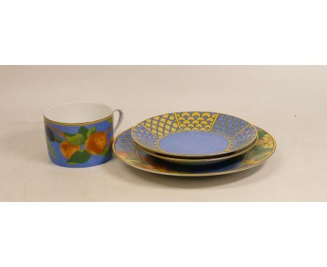 Laure Japy of Limoges France Part Breakfast Set to include Breakfast Cup and Saucer, Extra Matching Saucer and Side Plate.