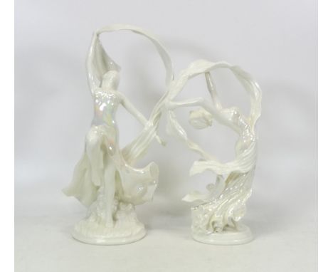 Two Royal Worcester Figures, Spirit of the Dance and The Dance of Time (2)
