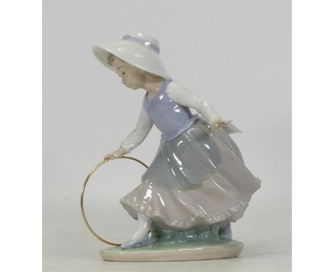 Nao figure of girl with hoop
