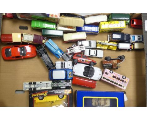 A collection of toy cars to include boxed Corgi BMW 3 series, Shell Porsche Boxster, Maisto boxed Superior, Oxford Diecast Co