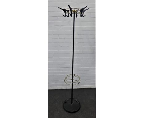 Vintage hat and coat stand, 132 cm 