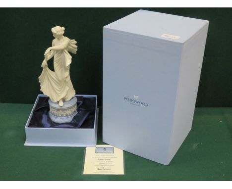 BOXED WEDGWOOD - THE DANCING HOURS COLLECTION FIGURINE - LAUREL SPRAY FIRST IN A SERIES OF SIX COMES WITH CERTIFICATE OF AUTH