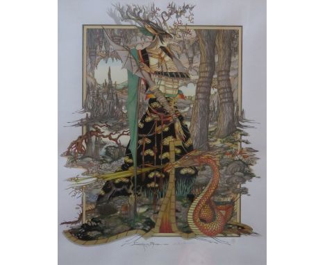 J.C.G. ILLINGWORTH, FRAMED LIMITED EDITION PENCIL SIGNED SILK SCREEN PRINT- CEMENTING AN ALLIANCE, No.272 OF 295, COMES WITH 