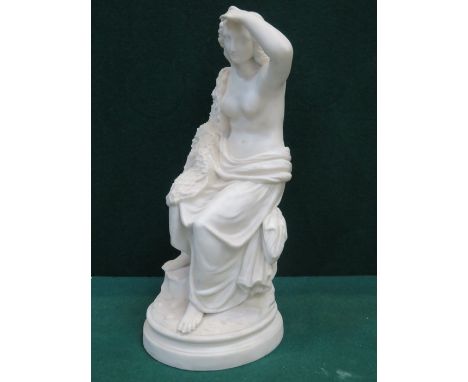 UNGLAZED PARIAN WARE STYLE CERAMIC FIGURINE 