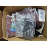 Contents of Box to Include Windbreak Storage Bag, Dismountable Bin, Caravan Mirrors etc