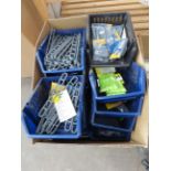 Contents of Box Including Ladder Rubbers, Rubber Rings, Awning Pole Ends, Guyline Runners etc