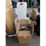 Campervan Cold Water Kit, Plastic Fuel Containers and Battery Holders.