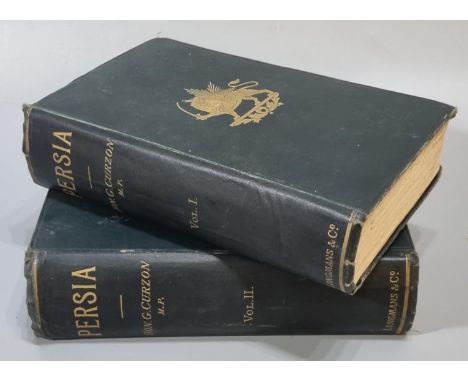 Curzon, Hon. George. N. M.P., 'Persia and the Persian Question', in two volumes, Volume I & II, first edition, published by L