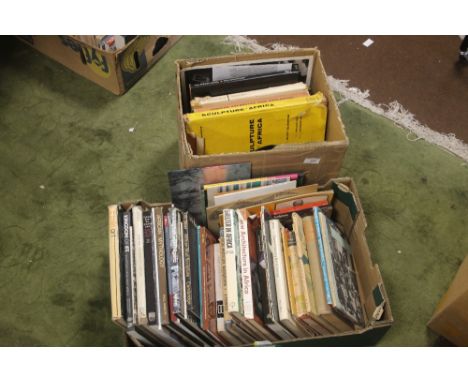 AFRICAN ART AND HISTORY - a box of books to include 'The Medieval History of the Coast of Tanganyika' by G. S. P. Freeman-Gre