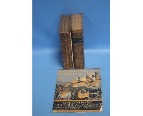 SHROPSHIRE INTEREST - 'THE SALOPIAN MAGAZINE AND MONTHLY OBSERVER FOR 1815' Vol I, together with 'The Beauties of England and