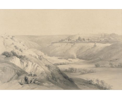 After David Roberts, Jerusalem; Citadel of Jerusalem, a pair of lithographs, each 31.5 x 48cm. (2) Framed and glazed.Conditio