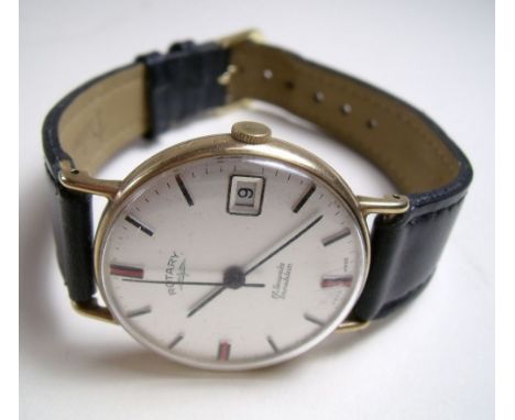 A 9 carat gold Rotary Incabloc gents wrist watch