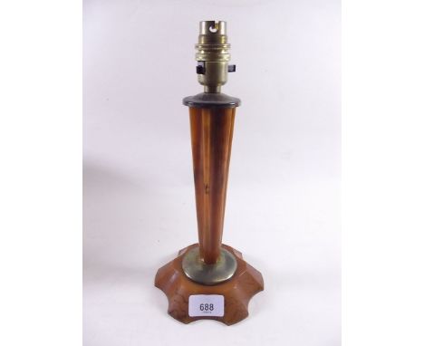 A 1920's Bakelite table lamp