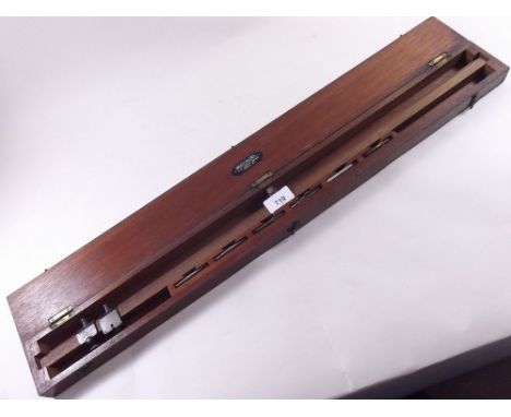 A draughtsman beam compass,  26" by The Miscellaneous Disposals Syndicate - cased