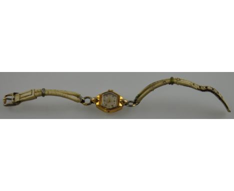 A 9ct yellow gold ladies rotary wristwatch