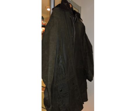 A gentleman's vintage Barbour border wax jacket 