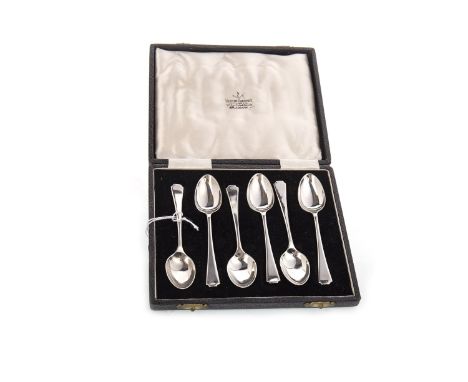 SET OF TWELVE VICTORIAN SILVER TEASPOONS, maker Josiah Williams &amp; Co, Exeter 1857, along with a pair of Victorian silver 