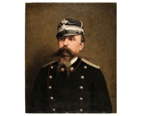 * Guffens (Gottfried Egide, 1823-1901). Portrait of a man in uniform, thought to be Victor Emmanuel II (1820-1878), Last King