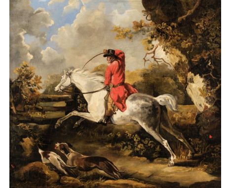 * Smith (Charles Loraine, 1751-1835). Dick Knight of the Pytchley Hounds on 'Contract', oil on wood panel, depicting Dick Kni