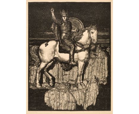 * Waller (Mervyn Napier, 1893-1972). The Ring, 1923, wood engraving on cream wove paper, from the published edition of 50 imp