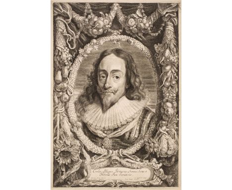 * Suyderhoef (Jonas, circa 1613-1686). King Charles I and Queen Henrietta Maria, circa 1650, two etchings with engraving afte