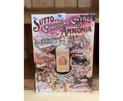 A modern reproduction enamel sign. 11½' x 8¼'