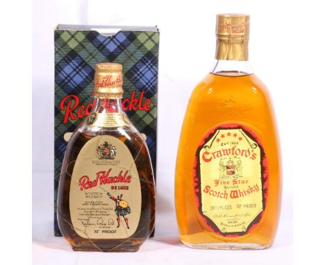 RED HACKLE deluxe blended Scotch whisky aged in sherry wood, distilled, bottled and blended by Hepburn & Ross Limited, 70% pr