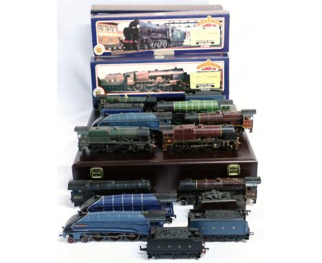 Ten Bachmann locomotives most renamed including 4-6-2 Gadwell, 4-6-2 Empire of India, 4-6-0 Royal Scot,  4-6-0 Gordon Highlan